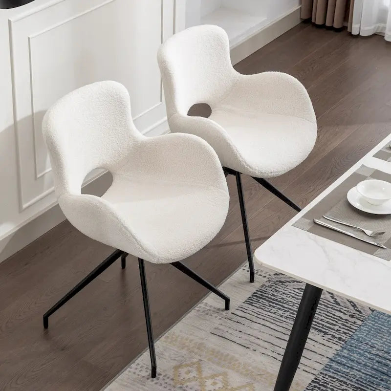 Drehbare Esszimmer-Akzentstühle (2er-Set)