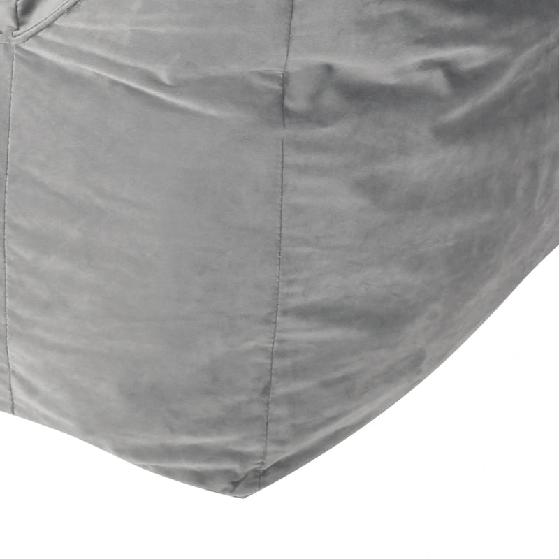 Übergroßer Sitzsack aus Samt mit Armlehnen