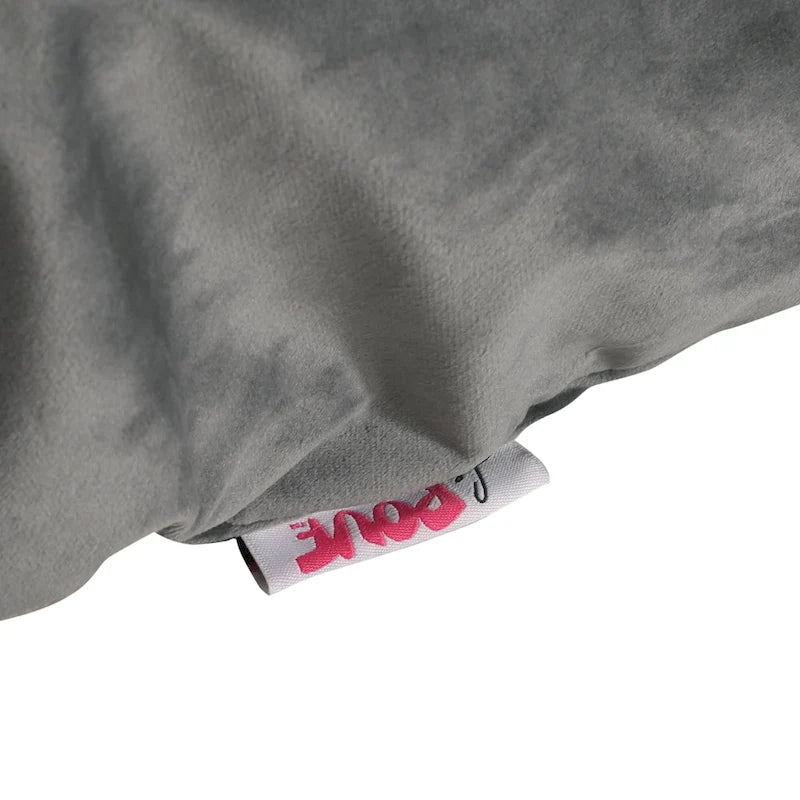Übergroßer Sitzsack aus Samt mit Armlehnen