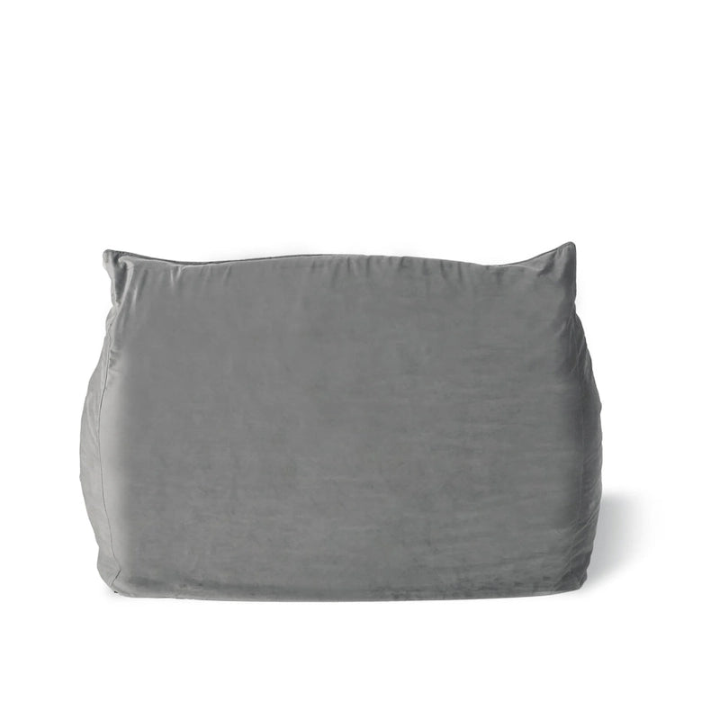 Übergroßer Sitzsack aus Samt mit Armlehnen