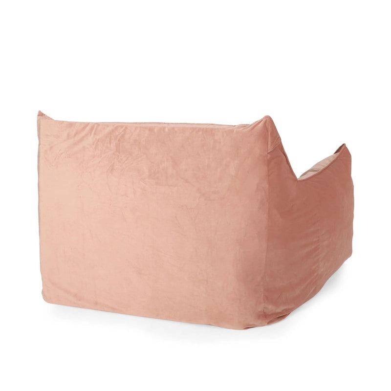 Übergroßer Sitzsack aus Samt mit Armlehnen
