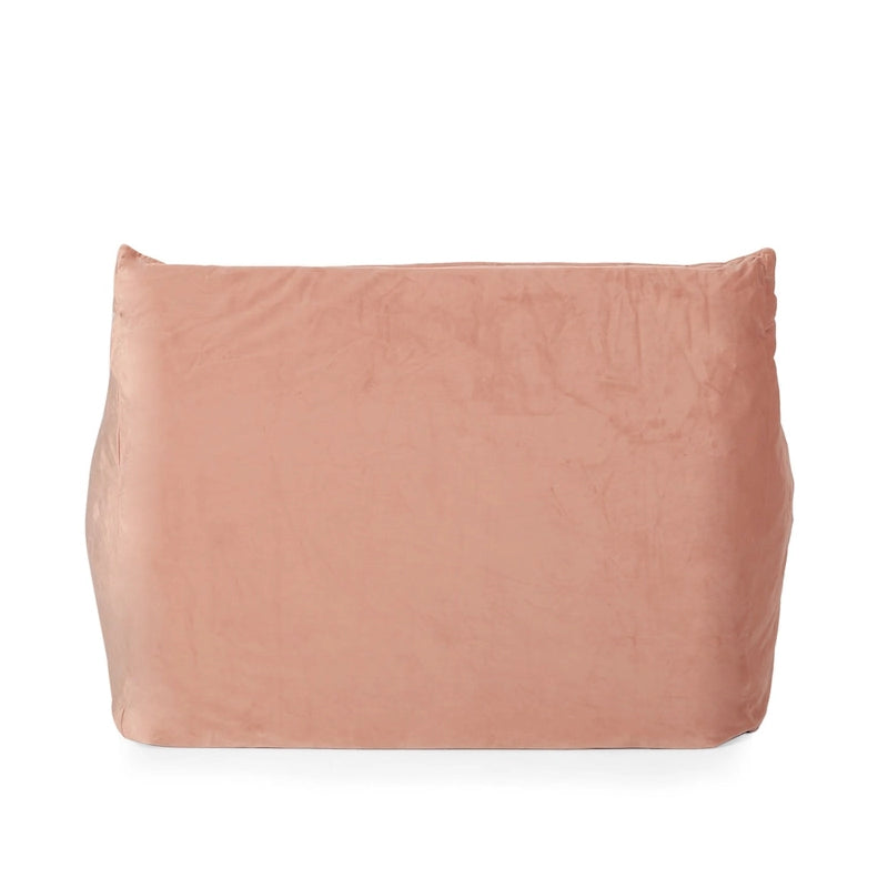 Übergroßer Sitzsack aus Samt mit Armlehnen