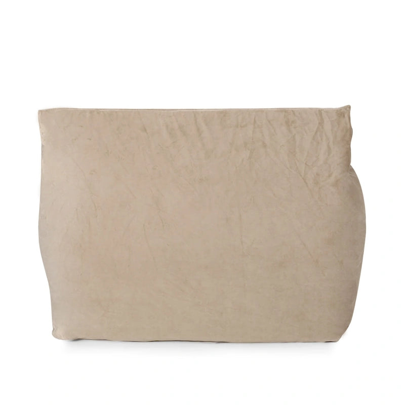 Übergroßer Sitzsack aus Samt mit Armlehnen