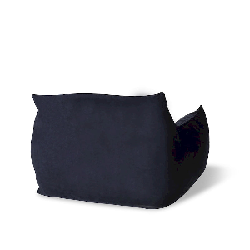 Übergroßer Sitzsack aus Samt mit Armlehnen